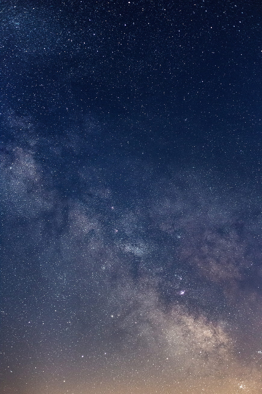 Milky Way Galaxy Core Night Sky with Stars