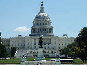 US Capitol Building Dome and Statue of Freedom in Washington DC