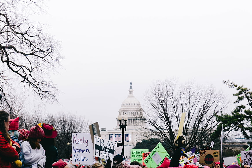 Women's March Protest at US Capitol Building