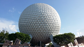 Spaceship Earth Geodesic Sphere at Epcot Theme Park