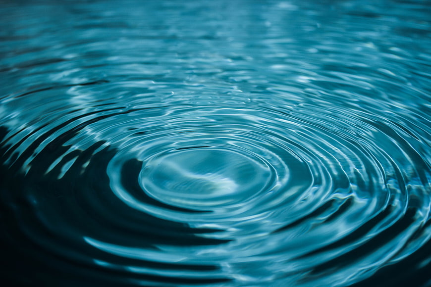 Abstract Blue Water Ripples Background