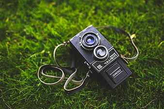 Vintage Lubitel 166 Camera on Green Grass