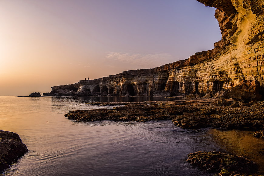 Sunset at Cavo Greko Cliffs, Cyprus Coastal Landscape