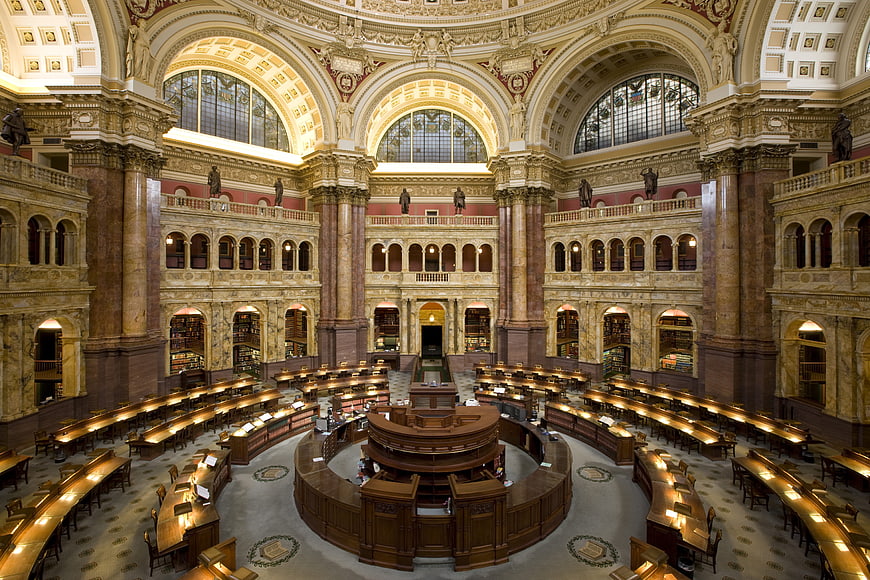 Grand Reading Room Interior of the Library of Congress