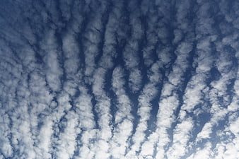 Blue Sky with Mackerel Cloud Pattern