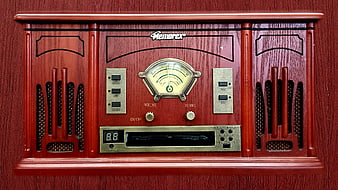 Vintage Memorex Wooden Radio with Analog Tuner and Cassette Deck