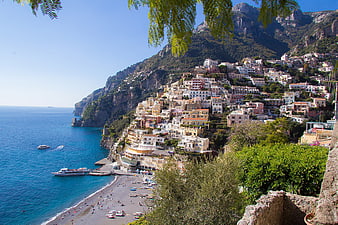 Positano Village on the Amalfi Coast, Italy