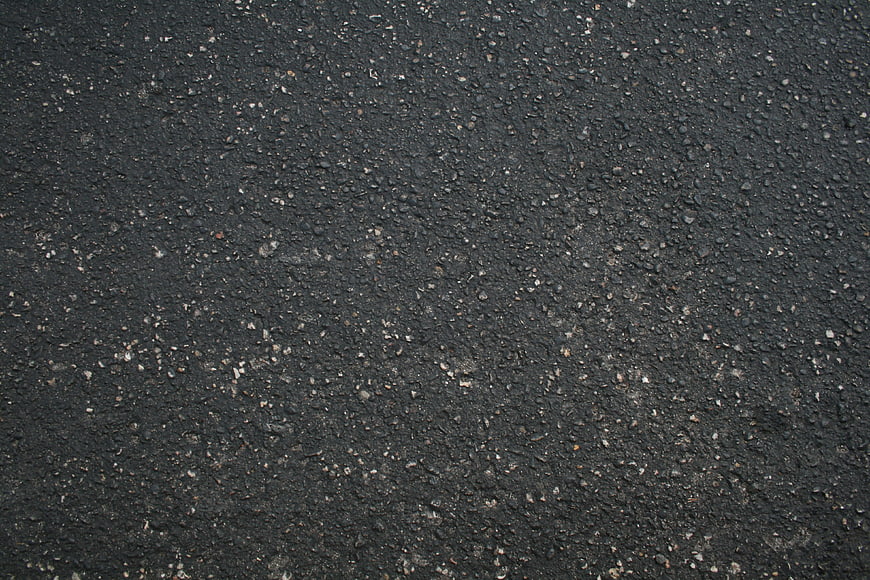 Dark Gray Asphalt Road Surface Texture Close Up