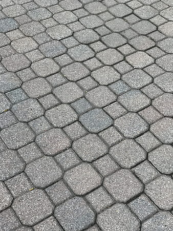 Gray Hexagonal Pavement Stone Pattern Texture