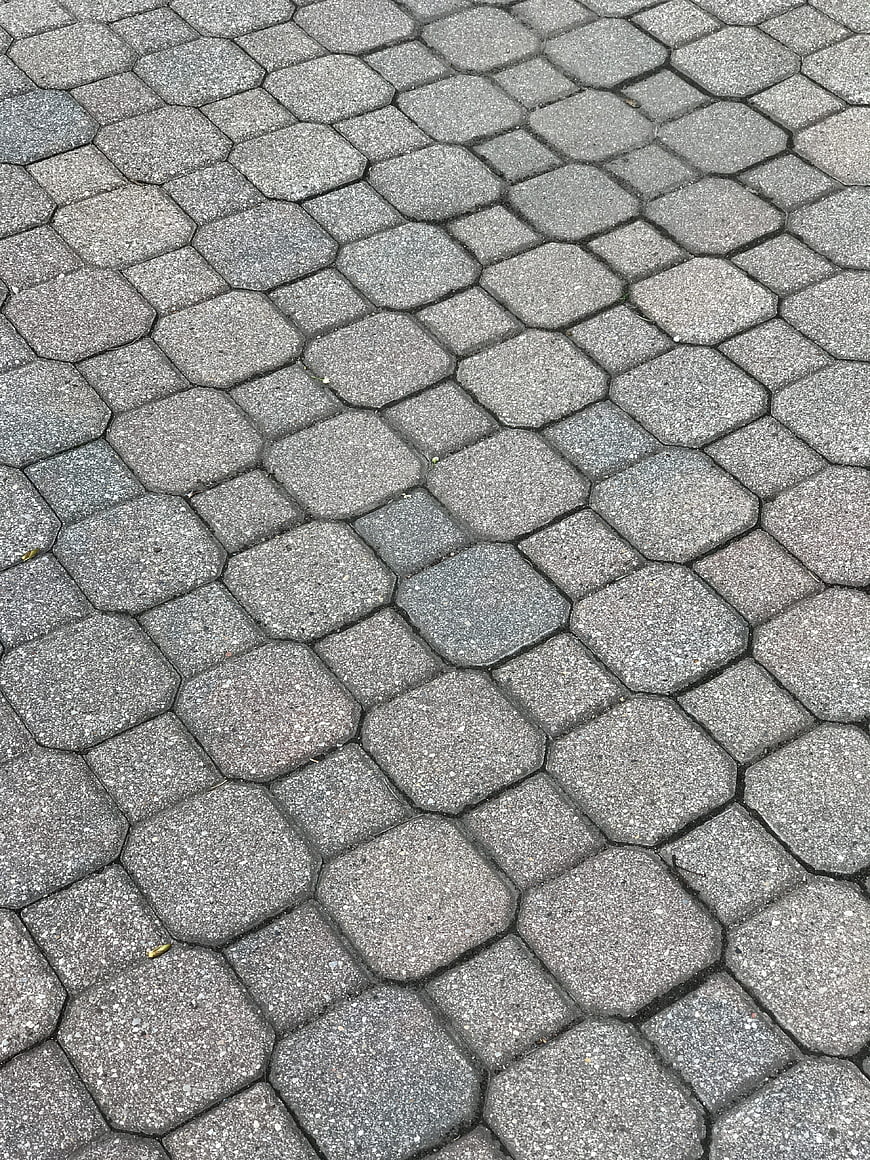 Gray Hexagonal Pavement Stone Pattern Texture