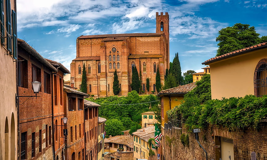 Siena Cathedral View from Narrow Street