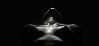 Black and White Abstract Nude Female Body Art