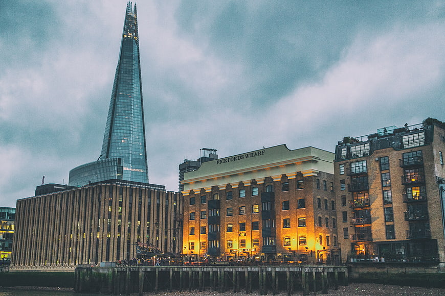 The Shard and Pickfords Wharf London Skyline