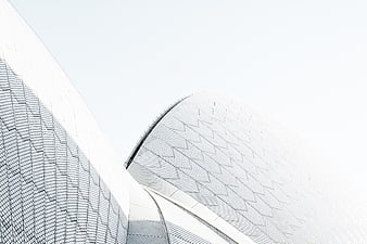 Modern white architectural dome with geometric grid pattern