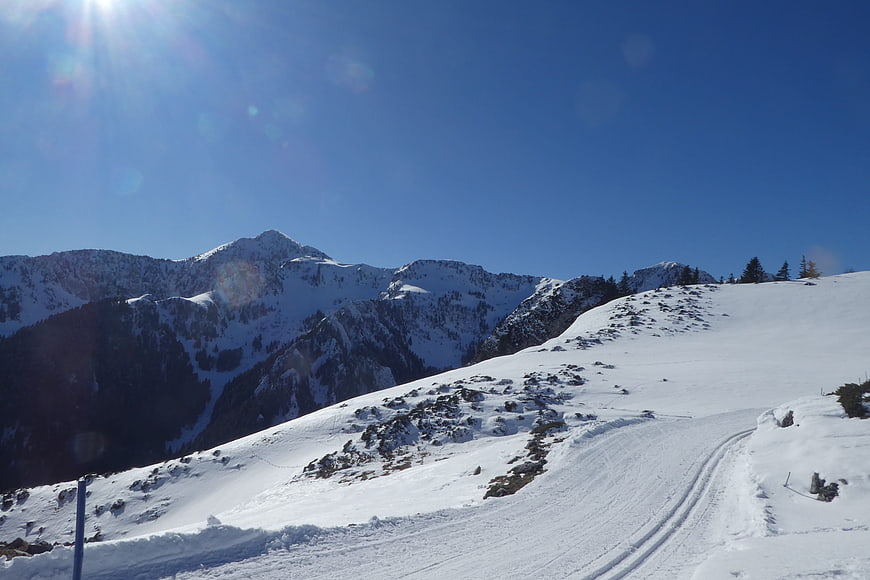 Snowy Mountain Road in the High Pyrenees, France