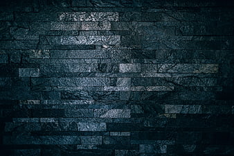 Dark Blue Slate Stone Wall Texture Background