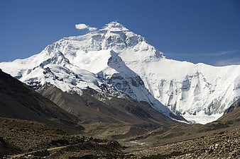 Mount Everest Snow-Capped Peak in Nepal Himalayas