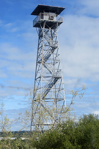 Alcatraz Guard Tower Against Blue Sky