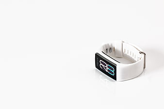 White Polar A360 Fitness Tracker on White Background