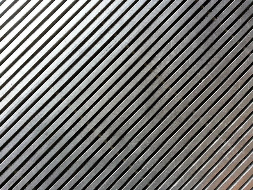 Diagonal Stainless Steel Slats Abstract Texture Background