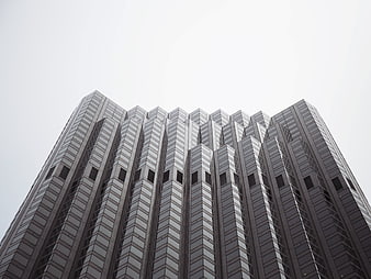 Low angle view of modern skyscraper architecture