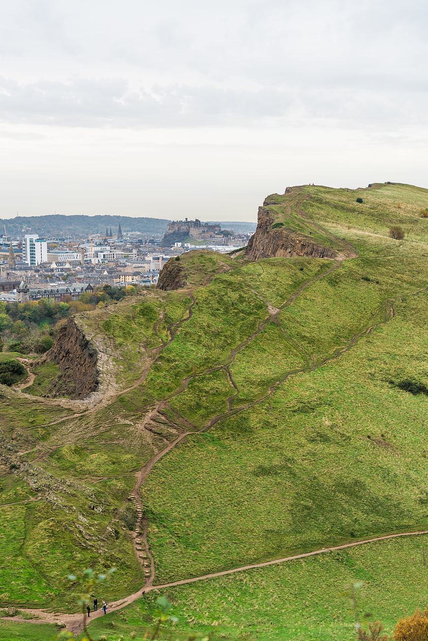 Arthur's Seat Hillside with Edinburgh Castle View