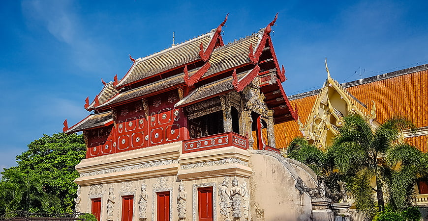 Traditional Thai Temple Architecture in Chiang Mai