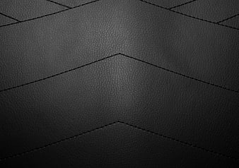 Black Leather Texture Background With Geometric Stitching Pattern