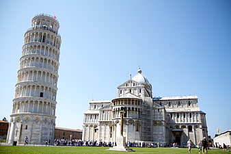 Leaning Tower of Pisa and Cathedral in Italy