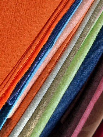 Colorful Fabric Swatches Stacked Diagonally