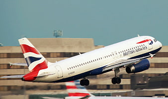 British Airways Boeing 737 Takeoff at Airport