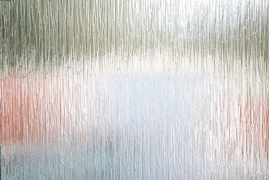 Abstract Frosted Glass Texture with Vertical Streaks