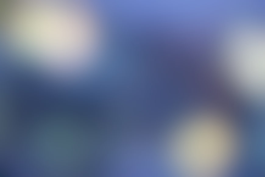 Abstract Blue and Yellow Bokeh Background