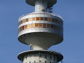 Olympic Tower Munich Architecture Against Blue Sky