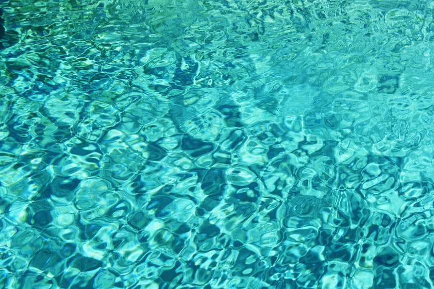 Close-up of rippling turquoise water texture
