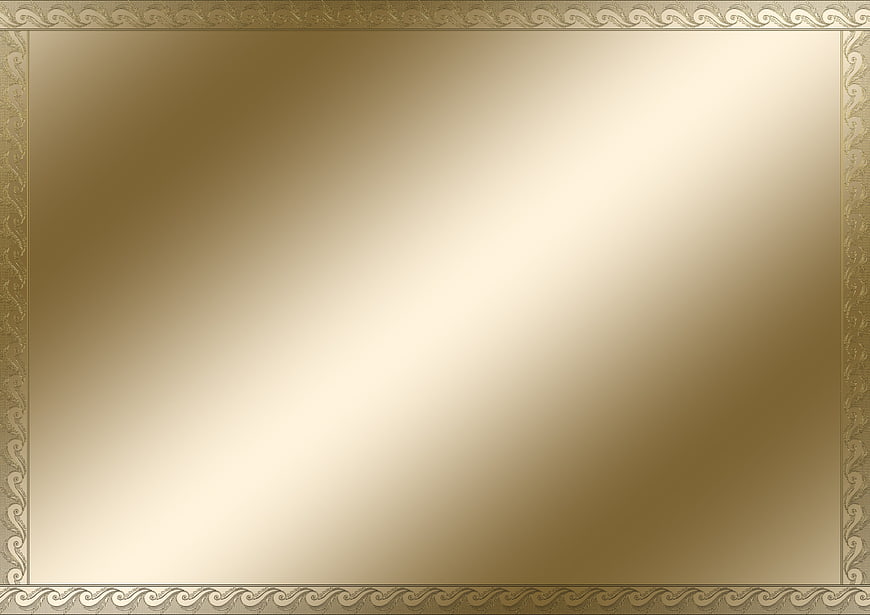 Elegant Gold Ornate Frame Background with Gradient