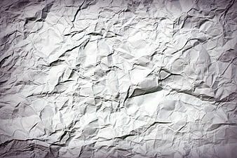 Crumpled White Paper Texture Background