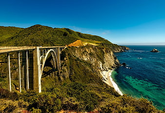 Bixby Creek Bridge on California Coastline