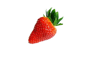 Fresh Red Strawberry Isolated on White Background