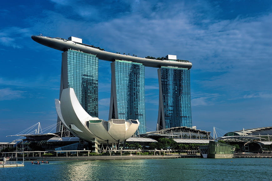 Marina Bay Sands Hotel and ArtScience Museum in Singapore