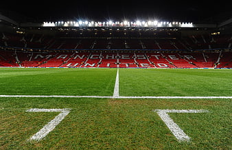 Manchester United Stadium Pitch View