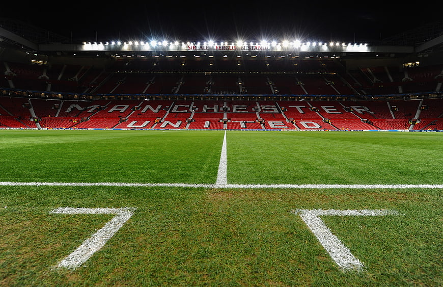 Manchester United Stadium Pitch View