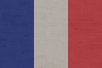 Textured French Flag Background with Blue White and Red Vertical Stripes
