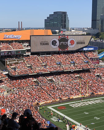 Cleveland Browns vs Houston Texans Football Stadium Crowd