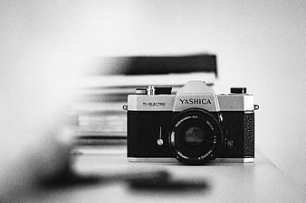 Vintage Yashica TL-Electro Film Camera in Black and White
