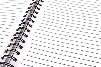 Blank Spiral Notebook with Lined Pages