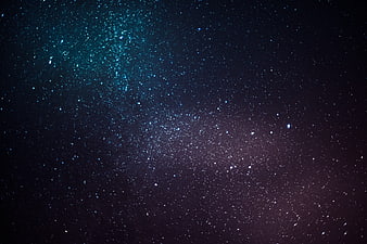 Starry Night Sky with Milky Way and Cosmic Dust