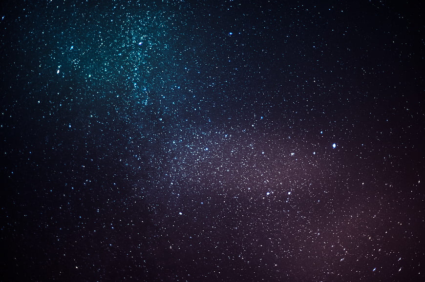 Starry Night Sky with Milky Way and Cosmic Dust