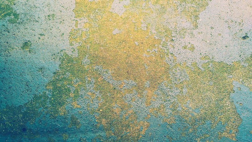 Abstract Textured Background with Green, Yellow, and Blue Tones