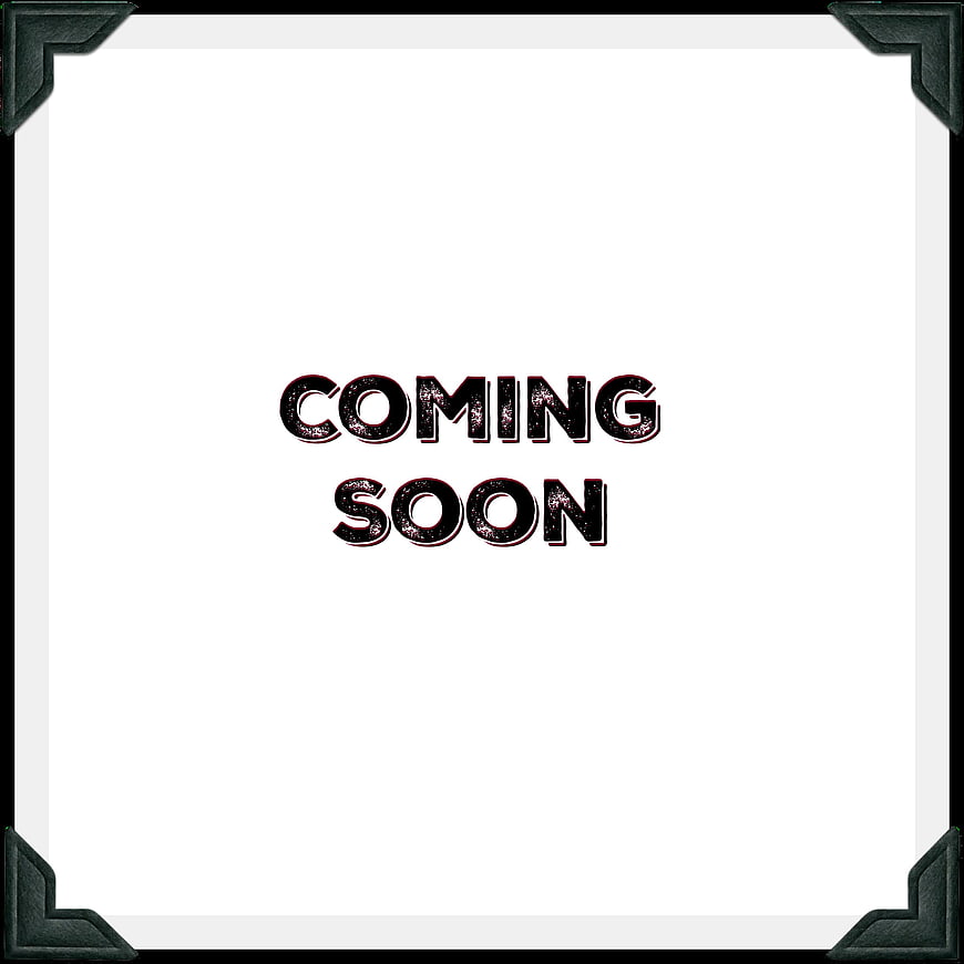Coming Soon Text Graphic with Dark Corner Frame